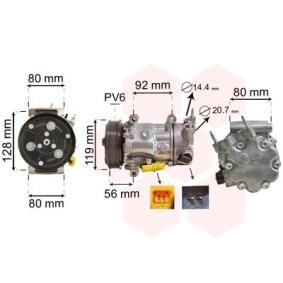 Klimakompressor 0900K255 für 207 (WA_, WC_) für 297,69 CHF