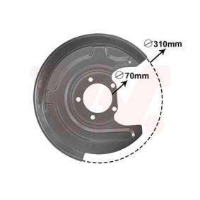 Compre Chapa deflectora, disco de travão da VAN WEZEL 0315374 a um preço baixo por 22,68 €