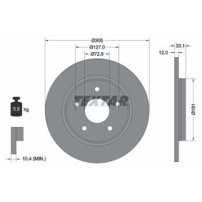 Bremsscheibe 92181005 von TEXTAR günstig für 49,97 € online kaufen
