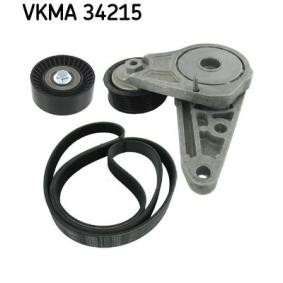 Comprar Juego de correas trapeciales poli V de SKF VKMA 34215 a bajo precio de 104,72 €