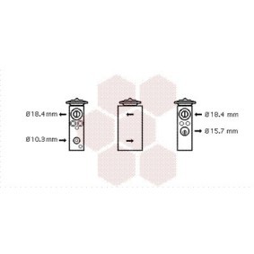 Comprar Válvula de expansión, aire acondicionado de VAN WEZEL 17001305 a bajo precio de 73,97 €