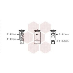 Acquista Valvola espansione climatizzatore da VAN WEZEL 17001306 a buon mercato per soli 56,39 €
