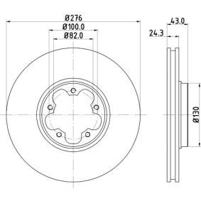 Bremsscheibe für FORD von MINTEX