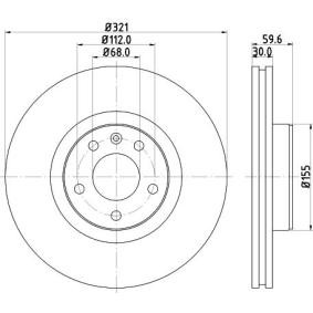 Bremsscheibe für AUDI von MINTEX