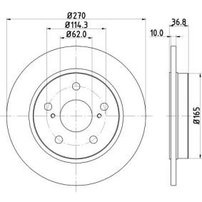 Achetez des Disque de frein MINTEX MDC2018C à prix pour 36,02 €
