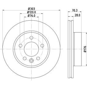 Achetez des Disque de frein MINTEX MDC2769C à prix pour 75,13 €