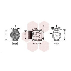 Compre Compressor, ar condicionado da VAN WEZEL 1700K048 a um preço baixo por 777,22 €