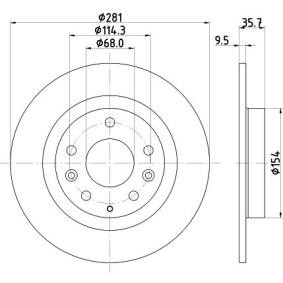 Bremsscheibe für MAZDA von MINTEX