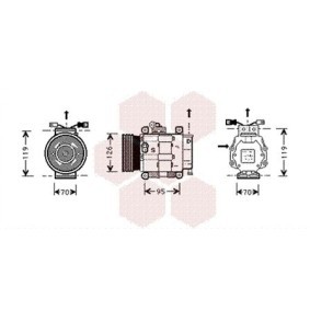 Acquista Compressore aria condizionata da VAN WEZEL 1700K063 a buon mercato per soli 667,55 €