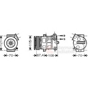 Acquista Compressore aria condizionata da VAN WEZEL 1700K331 a buon mercato per soli 505,74 €