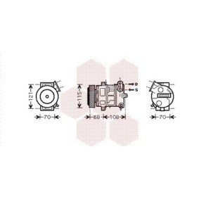 Acquista Compressore aria condizionata da VAN WEZEL 1700K332 a buon mercato per soli 533,72 €
