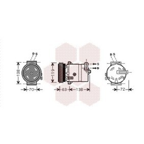 Compre Compressor, ar condicionado da VAN WEZEL 1700K334 a um preço baixo por 582,94 €
