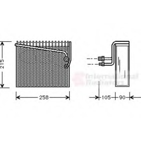 Verdampfer, Klimaanlage 1700V072