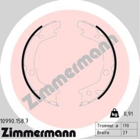 Köp Handbromsbackar av ZIMMERMANN 10990.158.7 till det låga priset 476,04 kr