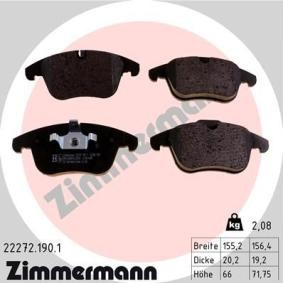 Köp Bromsbelägg av ZIMMERMANN 22272.190.1 till det låga priset 771,34 kr