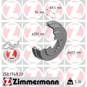 Bremstrommel für FORD von ZIMMERMANN