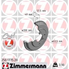 Bremstrommel 250.1775.20 von ZIMMERMANN günstig für 57,01 € online kaufen