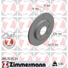 Bremsscheibe 285.3535.20 von ZIMMERMANN günstig für 42,97 € online kaufen