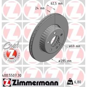 Bremsscheibe 400.5507.30 von ZIMMERMANN günstig für 97,91 € online kaufen