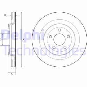 FORD USA Bremsscheibe von DELPHI