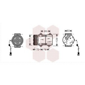 Acquista Compressore aria condizionata da VAN WEZEL 1800K285 a buon mercato per soli 315,72 €