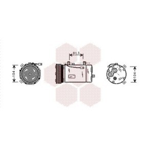 Acquista Compressore aria condizionata da VAN WEZEL 1800K307 a buon mercato per soli 289,81 €