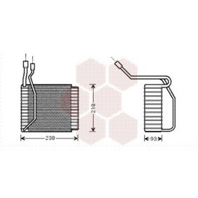 Verdampfer, Klimaanlage von VAN WEZEL