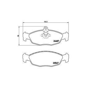 Bremsbeläge von MAGNETI MARELLI 363700436017