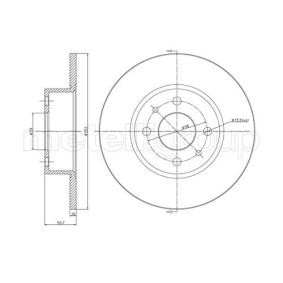Achetez des Disque de frein METELLI 23-0193C à prix pour 30,44 €
