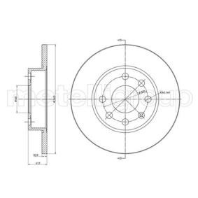 Achetez des Disque de frein de chez METELLI en ligne pour Corsa C Utility Pick-up à prix modérés