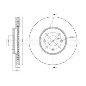 Bremsscheibe für VAUXHALL von METELLI