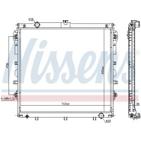 Achetez des Radiateur de chez NISSENS en ligne pour Tundra Pick-up (_K5_, _K6_) à prix modérés