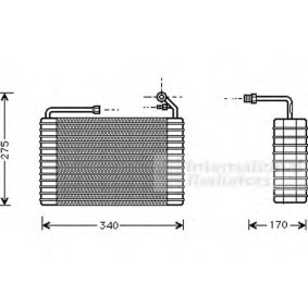 Verdampfer, Klimaanlage 1900V001 für CHEVROLET