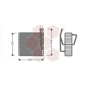 Verdampfer, Klimaanlage 2100V009