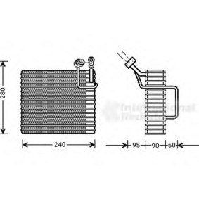 Verdampfer, Klimaanlage 2100V024 für JEEP