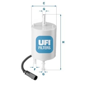 Compre Filtro de combustível da UFI 31.861.00 a um preço baixo por 38,99 €