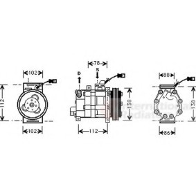 Acquista Compressore aria condizionata da VAN WEZEL 2500K008 a buon mercato per soli 1235,12 €