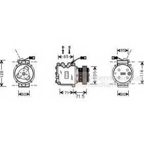 Acquista Compressore aria condizionata da VAN WEZEL 2500K009 a buon mercato per soli 525,22 €