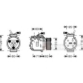 Acquista Compressore aria condizionata da VAN WEZEL 2500K169 a buon mercato per soli 513,91 €