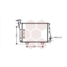 Acquista Radiatore motore da VAN WEZEL 26002007 a buon mercato per soli 84,51 €
