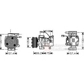 Klimakompressor 2700K208 für MAZDA