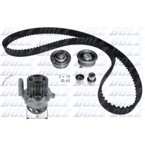 Acquista Kit cinghia distribuzione, pompa acqua da DOLZ KD104 a buon mercato per soli 124,53 €