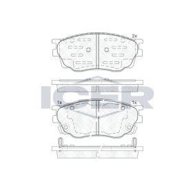 Compre Pastilhas de travão da ICER 181542-200 a um preço baixo por 29,48 €