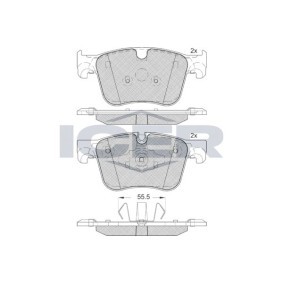 Achetez des Plaquettes de frein ICER 182166-203 à prix pour 55,07 €