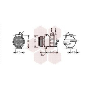 Acquista Compressore aria condizionata da VAN WEZEL 3000K437 a buon mercato per soli 490,38 €