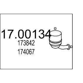 Köp Partikelfilter (DPF) av MTS 17.00134 till det låga priset 4692,96 kr