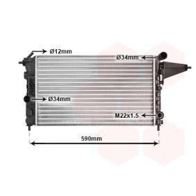 Achetez des Radiateur du moteur VAN WEZEL 37002161 à prix pour 61,09 €