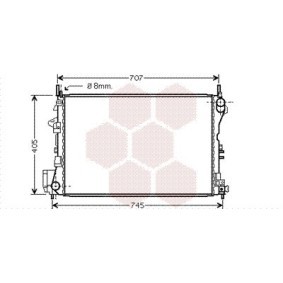 Achetez des Radiateur du moteur VAN WEZEL 37002339 à prix pour 86,98 €