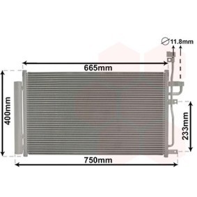 Klimakondensator 37005433 für CHEVROLET