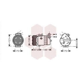 Comprar Compresor, aire acondicionado de VAN WEZEL 3700K377 a bajo precio de 749,39 €